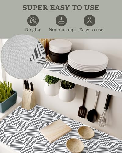 Shelf Liner Drawer Liner for Kitchen Cabinet 17.5In x 20FT Non-Adhesive - Image 3