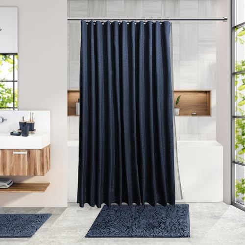 Clara Clark Bathroom Set, Bathroom Sets with Shower Curtain and Rugs - Image 7