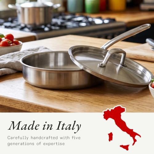 Made In Cookware - 1.75 Quart Stainless Steel Saute Pan - 5 Ply Stainless Clad - Professional Cookware - Induction Compatible - Crafted in Italy - Image 6
