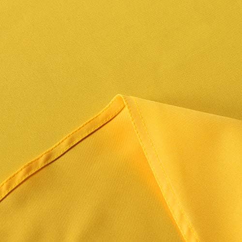 sancua Yellow Round Tablecloth 60 Inch Diameter for 20-48 Inch Tables - Image 5