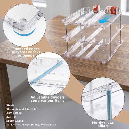 LXLXXL Can Organizer for Pantry, 3 Tier Stackable Soda Dispenser 1 Pack - Image 5