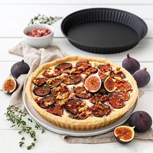 Zenker 9980050 Set of 2 Lorraine Tart or Quiche Tins, Pie Dish, Stainless Steel, Black, Diameter 28 cm and 30 cm - Image 6