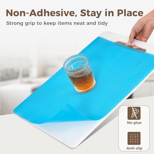 100% EVA Shelf Liner Waterproof Non Adhesive, 12" x 240", Blue - Image 2