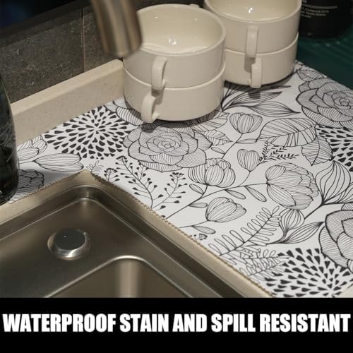 Floral Drawer and Shelf Liner for Kitchen 12IN x 20FT, Non-Adhesive - Image 5