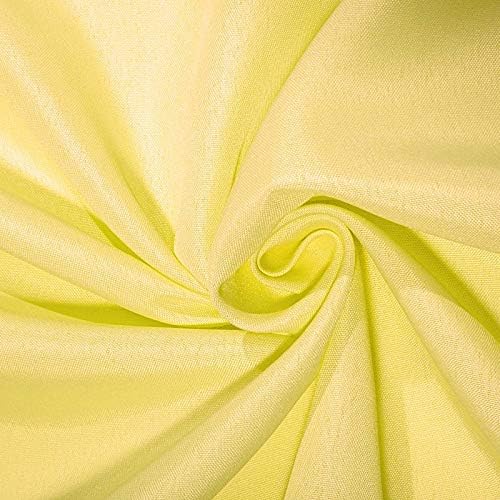 BalsaCircle 6 pcs 108 inch Yellow Round Polyester Tablecloths Fabric Table Cover Linens for Wedding Party Banquet Reception Events Kitchen Dining - Image 6