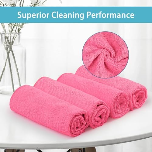 HOMEXCEL 8PK Microfiber Cleaning Cloth, Cleaning Rags for Home, 11.5x11.5in - Image 3