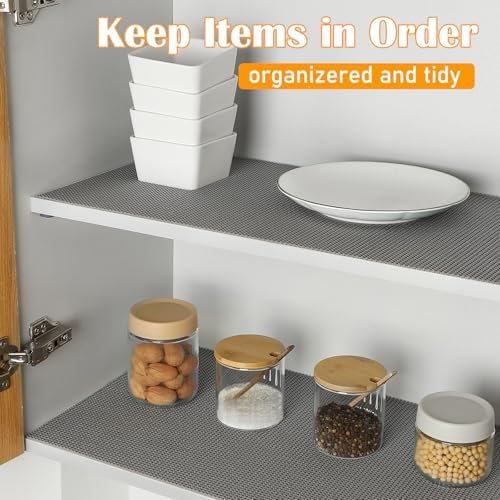 Songrey Non-Slip Shelf Cabinet and Drawer Liner, 12IN x 20FT, Cream - Image 5