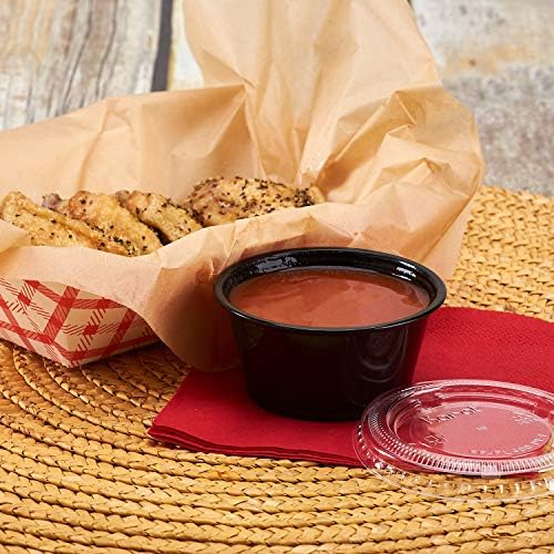 Karat FP-P325-PPB 3.25 oz. PP Portion Cups - Black (Case of 2500) - Image 7