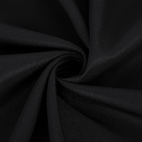 Fitable 8 Pack Black Round Tablecloths - 120 Inches in Diameter - Image 7
