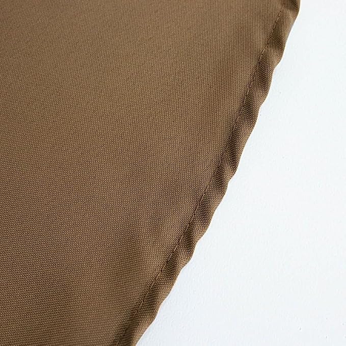 BalsaCircle 10 pcs 108 inch Taupe Round Washable Polyester Easy-Care Tablecloth for Indoor and Outdoor Bridal Shower Wedding Table Buffet Table Parties Events Kitchen Dining - Image 7