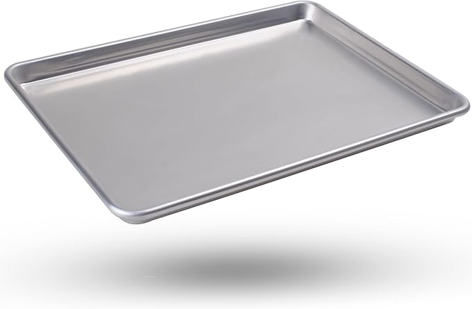 Alpine Cuisine Professional Full Aluminum Cookie Sheet 18x26-inch - Rimmed Baking Sheets for Oven - Durable, Oven-Safe, Easy to Clean, Commercial Quality - Great for Roasting & Baking - Image 2
