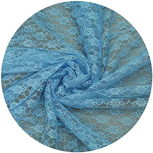 VDS Pack of 15 Floral Lace Table Runners Centerpiece Cloth Linen for Wedding Bithday Graduation Engagement Ceremony Events Party Banquets Table Decoration (12x108 inch) (Baby Blue) - Image 4