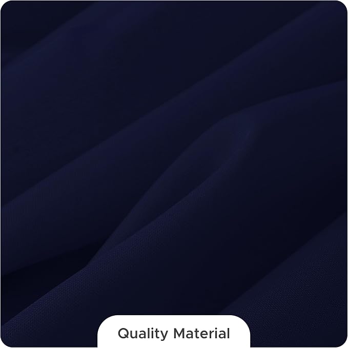 Fitable 8 Pack Navy Tablecloths 84 Inch Round for 36"-60" Tables - Image 3