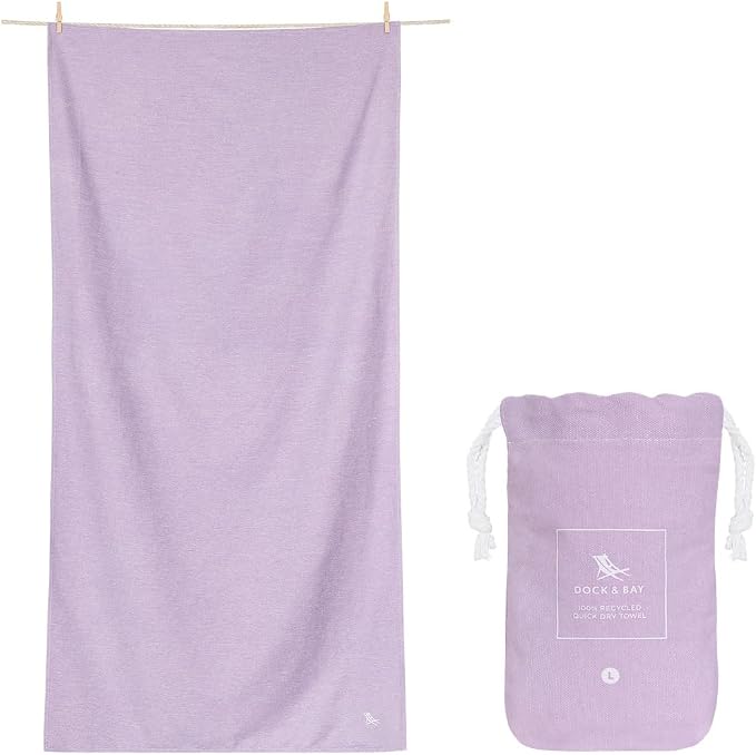 Dock & Bay Beach Towel - Quick Dry, Sand Free - Compact, Lightweight - 100% Recycled - Includes Bag - Set of 6 - Essentials, Large (160x90cm, 63x35) - Image 9