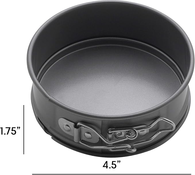 Mrs. Anderson's Baking Mini Springform Pan, Carbon Steel with Non-Stick Coating, PFOA Free, Round, 4.5-Inches - Image 3