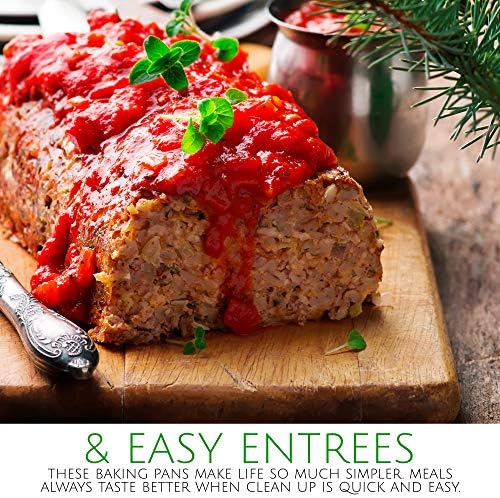PLASTICPRO [3 Lb 10 Pack Disposable Loaf Pans Aluminum Tin Foil Meal Prep Bakeware - Cookware Perfect for Baking Cakes, Bread, Meatloaf, Lasagna 3 Pound 11'' X 5'' X 2.75'' - Image 4