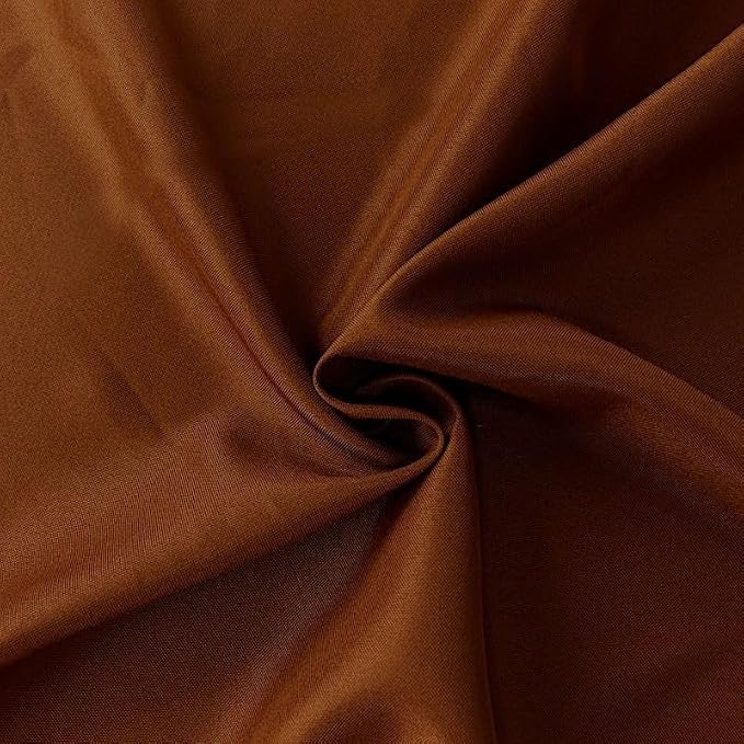 Balsa Circle 10 pcs 108 inch Cinnamon Brown Round Washable Polyester Easy-Care Tablecloth for Indoor and Outdoor Bridal Shower Wedding Table Buffet Table Parties Events Kitchen Dining - Image 8