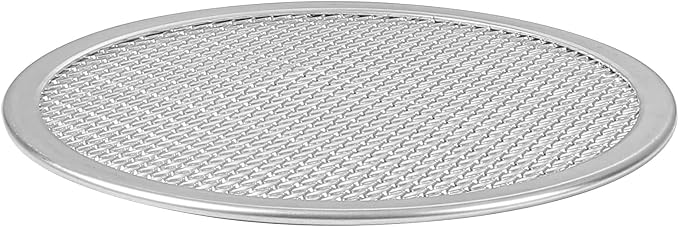 Restaurantware 8 Inch Aluminum Pizza Screen Pack of 144 Mesh Baking Tool For Crispy Crust, Lightweight Stackable Seamless Rim Rust-Resistant Baking Screen, Reusable for Pizzerias, Home Oven Use - Image 9