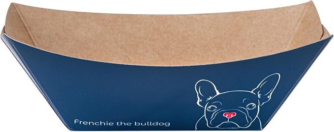 Restaurantware-Bio Tek 2 Ounce Food Boats, 50 Disposable Paper Food Trays - Heavy-Duty, Greaseproof, Frenchie Paper Boats, For Snacks, Appetizers, Or Treats, Use At Parties Or Carnivals - Image 5