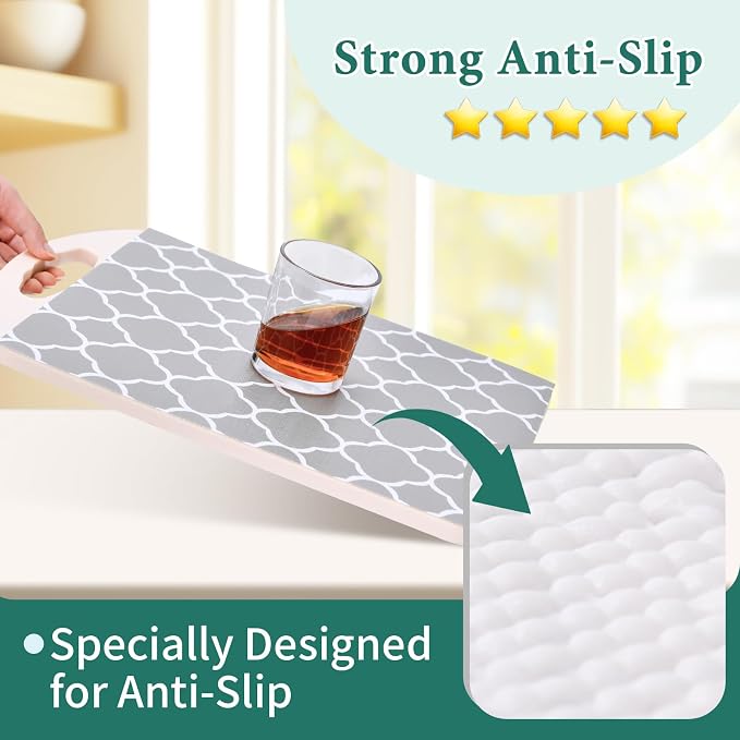 Shelf Liners for Kitchen Cabinets 17in x 20FT Non Adhesive Drawer Liner - Image 2
