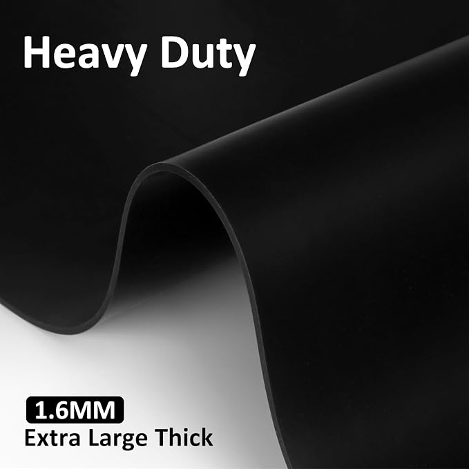 Large Silicone Mat,Silicone Mats for Kitchen Counter Island Dinner Table Countertop Protector Heat Resistant Mat (78.7”L x 20”W, Black) - Image 3