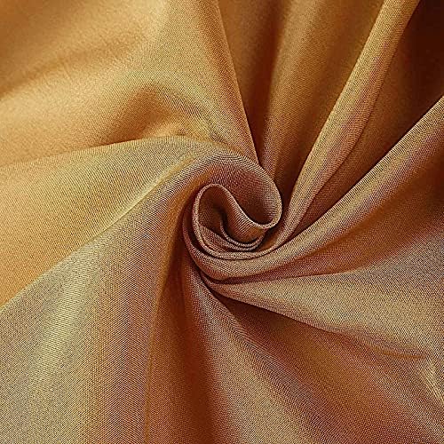 Balsa Circle 10 pcs 108 inch Gold Round Washable Polyester Easy-Care Tablecloth for Indoor and Outdoor Bridal Shower Wedding Table Buffet Table Parties Events Kitchen Dining - Image 8