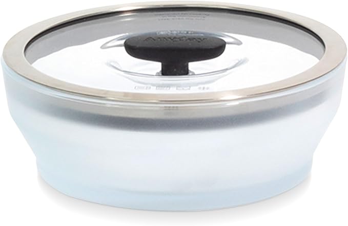 Anyday 4-Pc Medium Microwave Cookware Glass Food Storage Set (Black Sesame) | Plastic-Free Containers, Stackable Steamer with Vented Lid, Microwave-Safe Reheating, Steaming Vegetables, Rice - Image 9