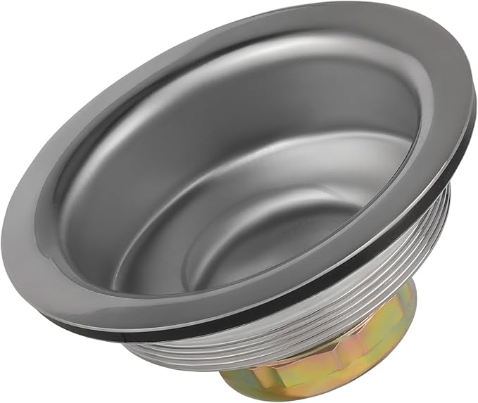 (Pack of 50) EFIELD Kitchen Sink Stainless Steel Drain Assembly With Strainer Basket and Rubber Stopper,(DRAIN031-50PCS) - Image 2