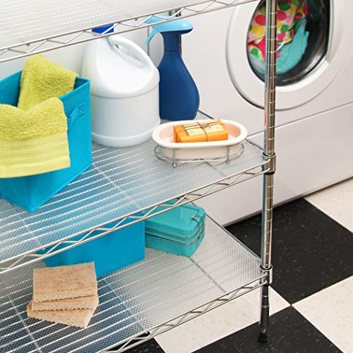 Con-Tact Brand Premium Plus Non-Adhesive Shelf Liner, Heavy Duty and Multi-functional Drawer Liner, 18" x 4', Nova Crystal Clear, Pack of 6 Rolls - Image 4