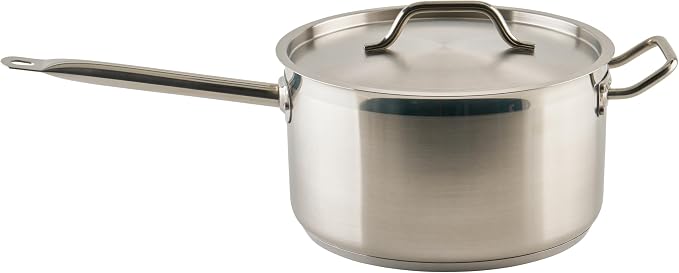 Winco 10 qt Stainless Steel Sauce pan with Cover by Winco