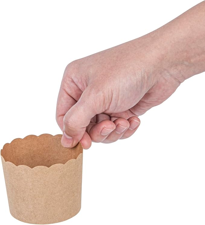 Restaurantware Baking Cups 200 Pack of 6 oz Paper Cupcake Liners Greaseproof Scalloped Oven-Safe Elegant Dessert Muffin Cups Disposable for Parties - Image 9