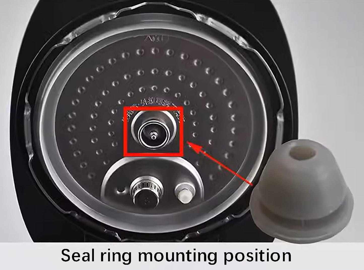 Electric Pressure Cooker Anti-overflow Fixing Rubber Ring MY-13SS505A/MY13SS605A Electric Pressure Cooker Accessories Compatible With MIDEA Electric Pressure Cooker（Pack of 2）