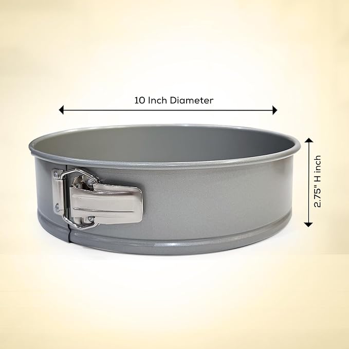 Mrs. Anderson's Baking Springform Pan, Carbon Steel, Round,10-Inch | Quick-Release Non-Stick Coating, PFOA Free, - Image 2