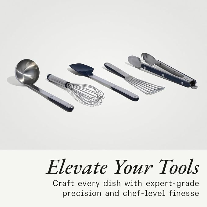 Made In Cookware - Stainless Steel Kitchen Utensil 5-Piece Set - Ladle, Tongs, Whisk, Spoonula, Fish Turner - Image 6