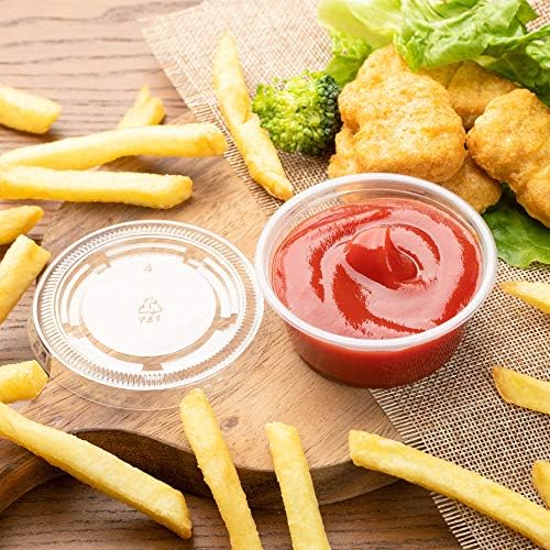 Restaurantware-Chef 101 2 Ounce Sauce Cups, 2000 Microwave-Safe Condiment Cups - Crack-Resistant, Disposable, Clear Plastic Portion Cup, For Samples, Sauces, Or Toppings, Lids Sold Separately - Image 3