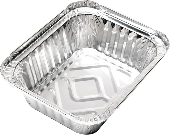 Tiger Chef Aluminum Foil Pans - Disposable Freezer to Oven Safe Containers for Takeout, Baking, Cooking, Storing and Freezing (15, 1 Lb with Board Lids) - Image 4
