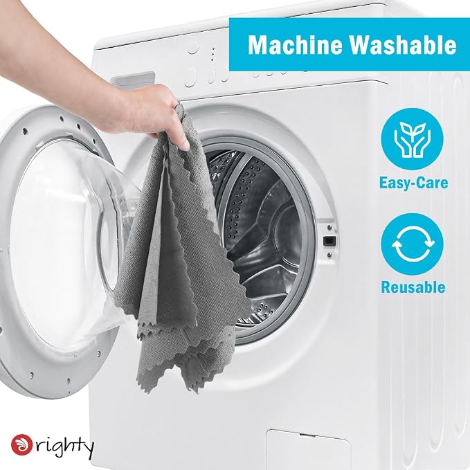 Orighty Microfiber Cleaning Cloth, 800 Pack Highly Absorbent Cleaning Rags, Household Cleaning Supplies, Reusable Microfiber Towels Lint Free Cloths for House, Kitchen, Car Care, 12x11 inch, Grey - Image 5
