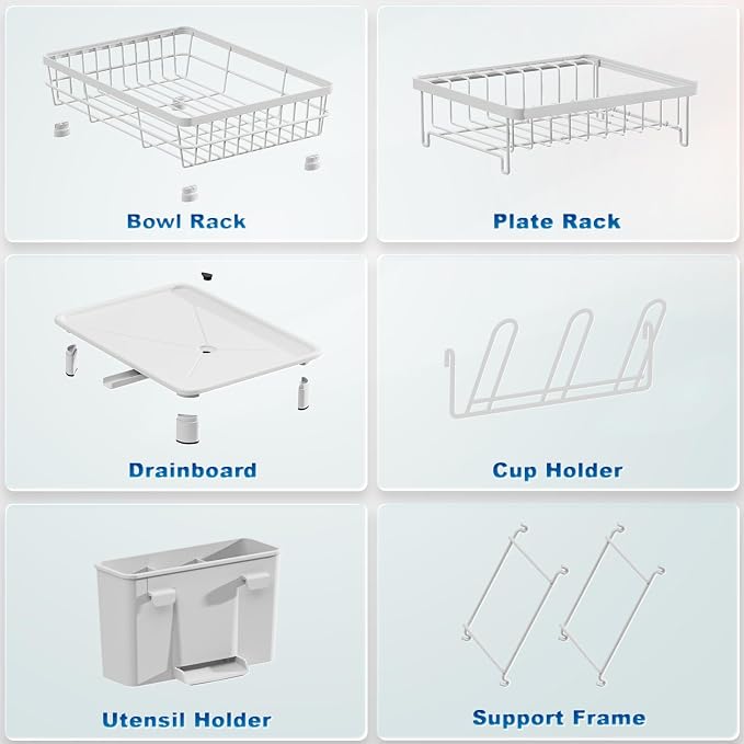 GAOKASE Dish Drying Rack,Stainless Steel-Dish Rack,Double Layer, - Image 4