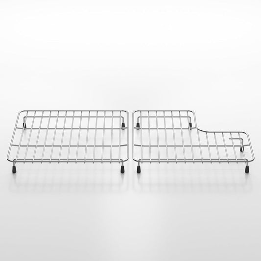29.12''x14.7'' 6489 Sink Rack K-6639-ST Whitehaven Bottom Basin Racks For Kohler K-6488 Bottom Basin Racks Includes Right&Left with Stainless Steel 6488 Farmhouse Sink Protectors compatible