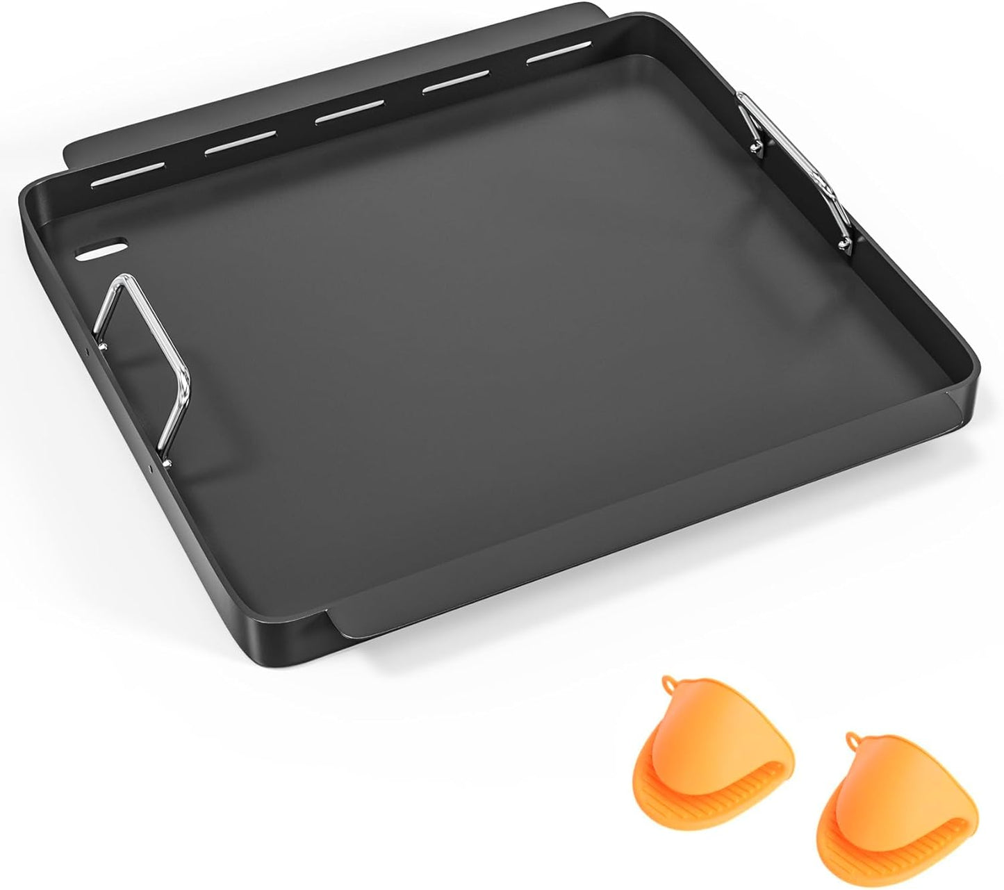 Full Size Griddle Inserts for Charbroil TRU Infrared 466243219 463242516 463342420 466242515 463355220 Gas Grills, G533-0009-W1 Griddle Replacement Parts for Charbroil Infrared 466242616 466242615