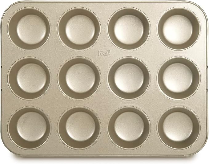 Glad Muffin Pan Nonstick - Heavy Duty Metal Cupcake Tin with Round Baking Cups, 12-Cup - Image 2