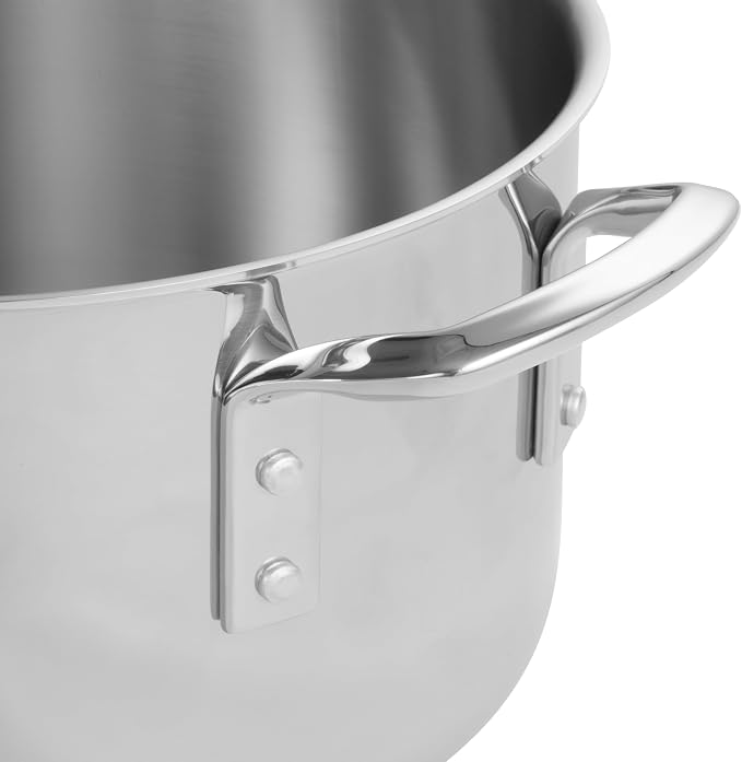 WINCO Tri-Ply Stock Pot, Silver - Image 2