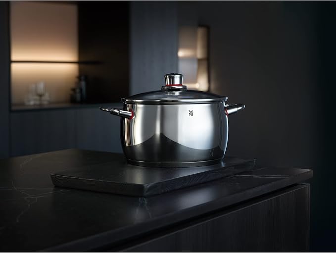 WMF Quality One 6-Piece Saucepan Set with Glass Lids / Cooking Pot / Saucepan / Cromargan Polished Stainless Steel / Steam Hole Suitable for Induction Cookers - Image 2