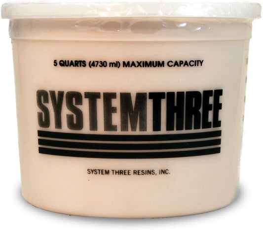 System Three Wood Flour, 5 Qt Tub, Brown