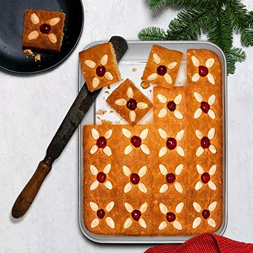 E-far 12.5/10.5/9.4Inch Baking Pans Set of 3 and 6/8/9Inch Square Cake Pan Set of 3, Stainless Steel Rectangle Sheet Cake Pan for Oven Cooking Cake Lasagna Brownie Casserole Cookie, Dishwasher Safe - Image 6