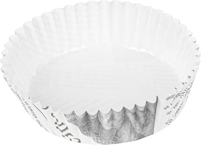 Restaurantware 4 oz Round Paper Newsprint Baking Cup, 200 Pack - Image 11