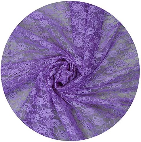 VDS Pack of 20 Floral Lace Table Runners Centerpiece Cloth Linen for Wedding Bithday Graduation Engagement Ceremony Events Party Banquets Table Decoration (12x108 inch) (Lavender) - Image 4