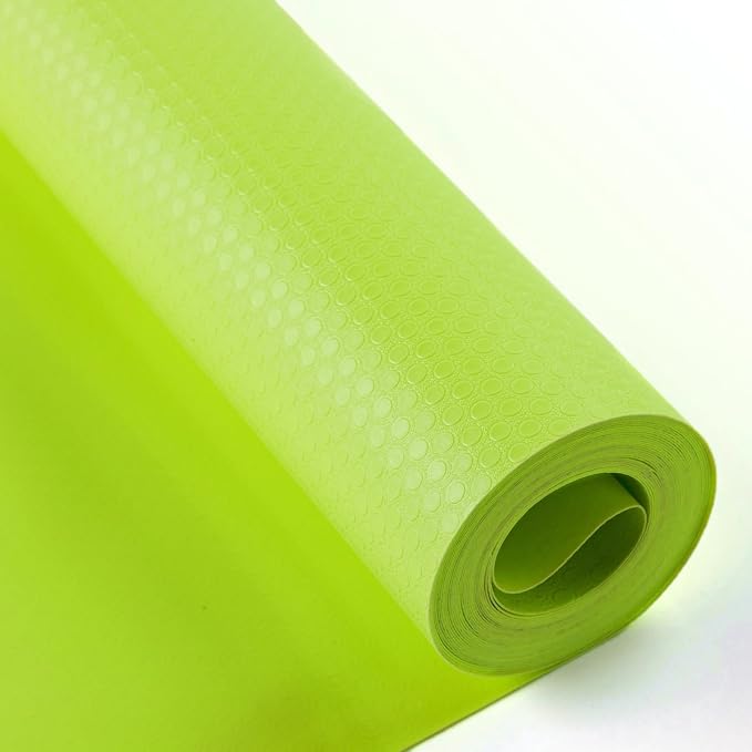 Bloss Shelf Liners, Non Adhesive EVA Drawer Mat Liners Roll for Bathroom, Kitchen, Desks, Deco Shelves 17.7x59 inch-Green by Bloss