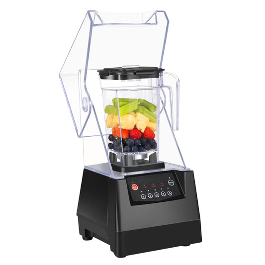SYBO Commercial Professional Blender With Quiet Shield, Self-Cleaning, Dishwasher safe, Heavy-Duty 1400W High-Speed 28000RPM, 48oz/1.5pt, for Juice, Ice Shakes, Smoothies