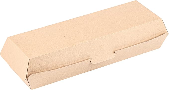 Restaurantware Clamshell Take Out Container 100 Pack of 11.3 x 3.4 x 2.8 Inch Paper Sustainable Take Out Box Grease-Resistant Food Box Kraft Burgers and Sandwiches Container - Image 2